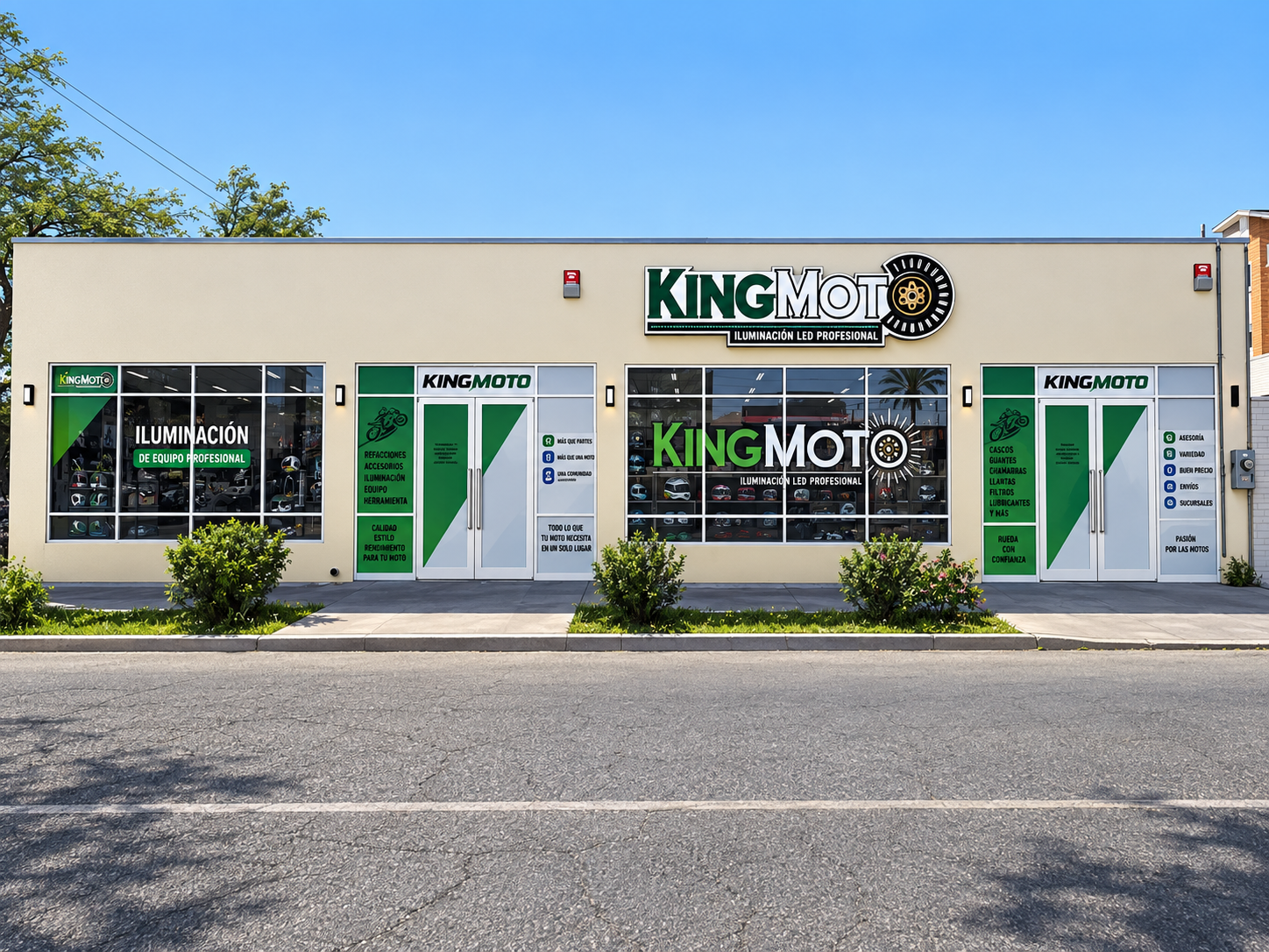 Fachada de la sucursal KingMoto en Mexicali