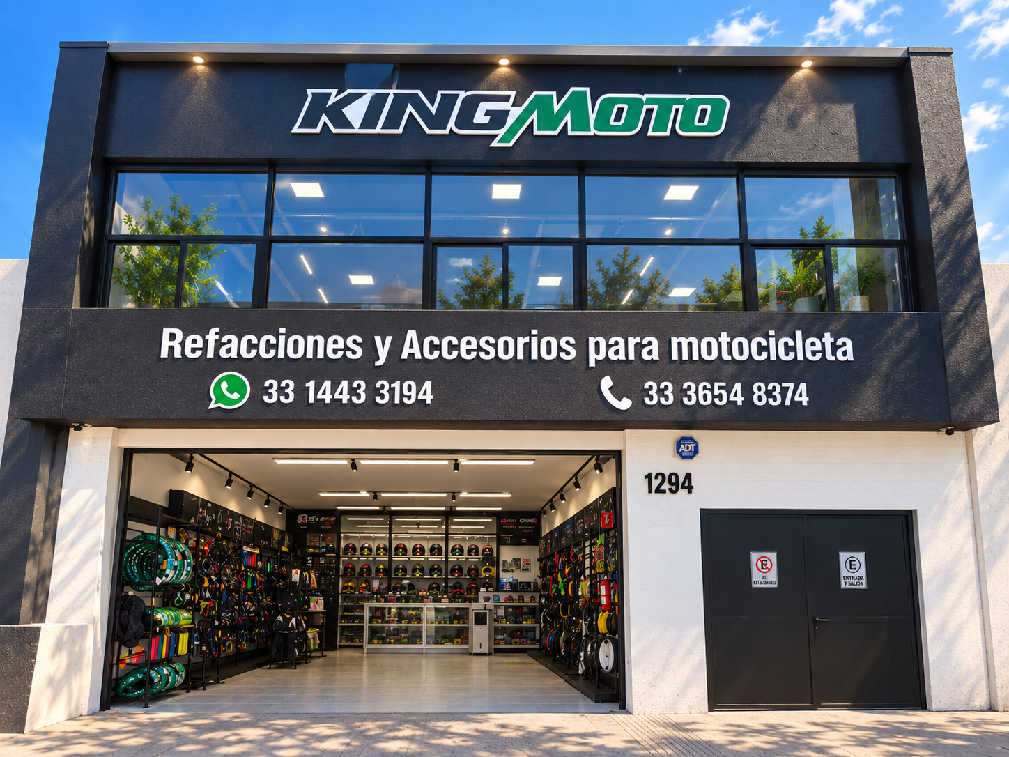 Fachada de la sucursal KingMoto en Guadalajara