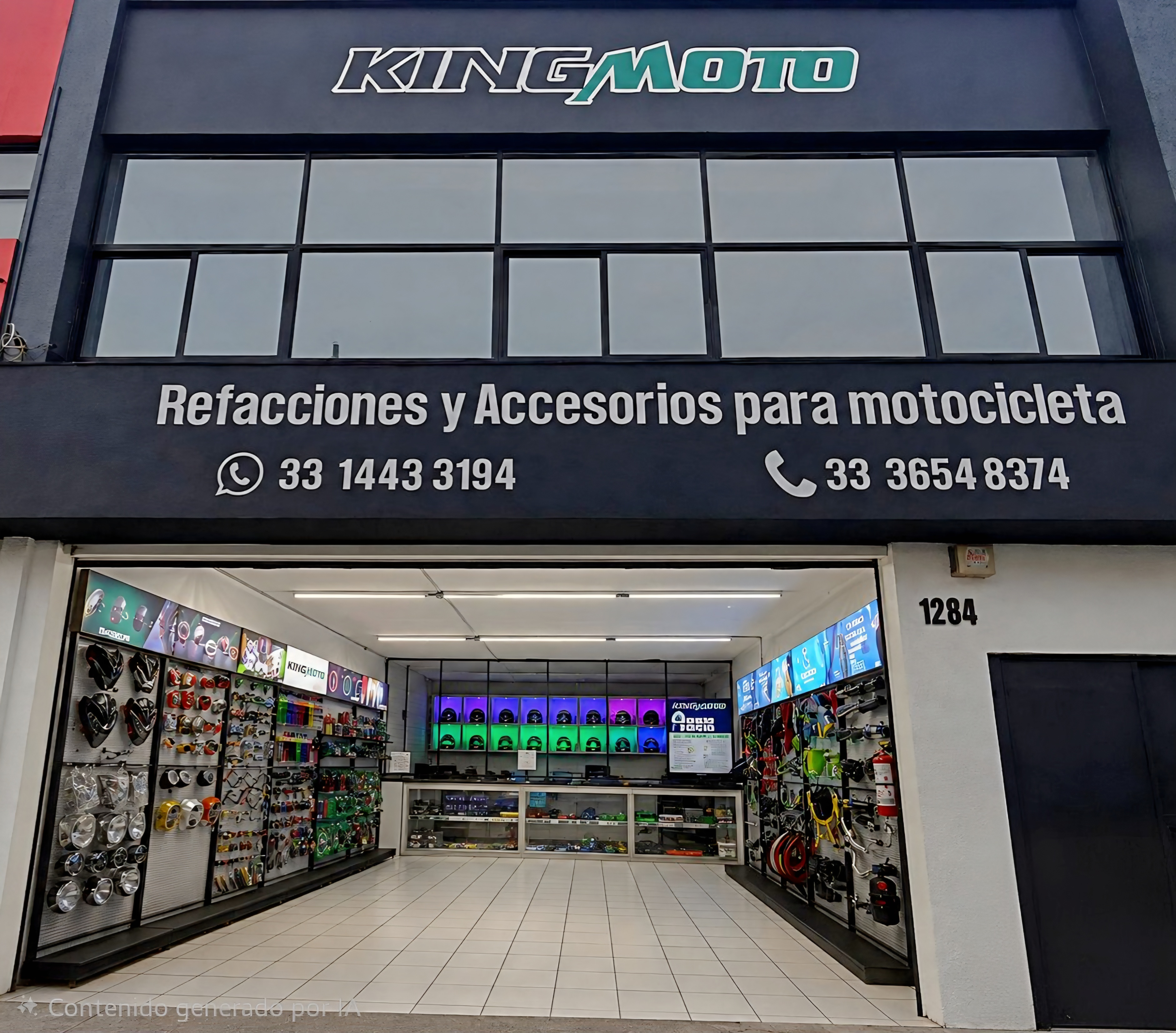 Fachada de la tienda KingMoto Guadalajara