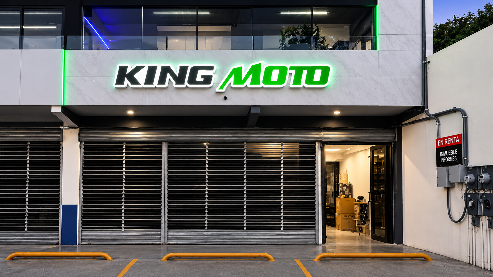 Fachada de la tienda KingMoto Monterrey